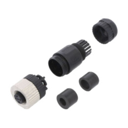 Conector: M12; mufă; PIN: 4; mamă; cod A-DeviceNet / CANopen; drept