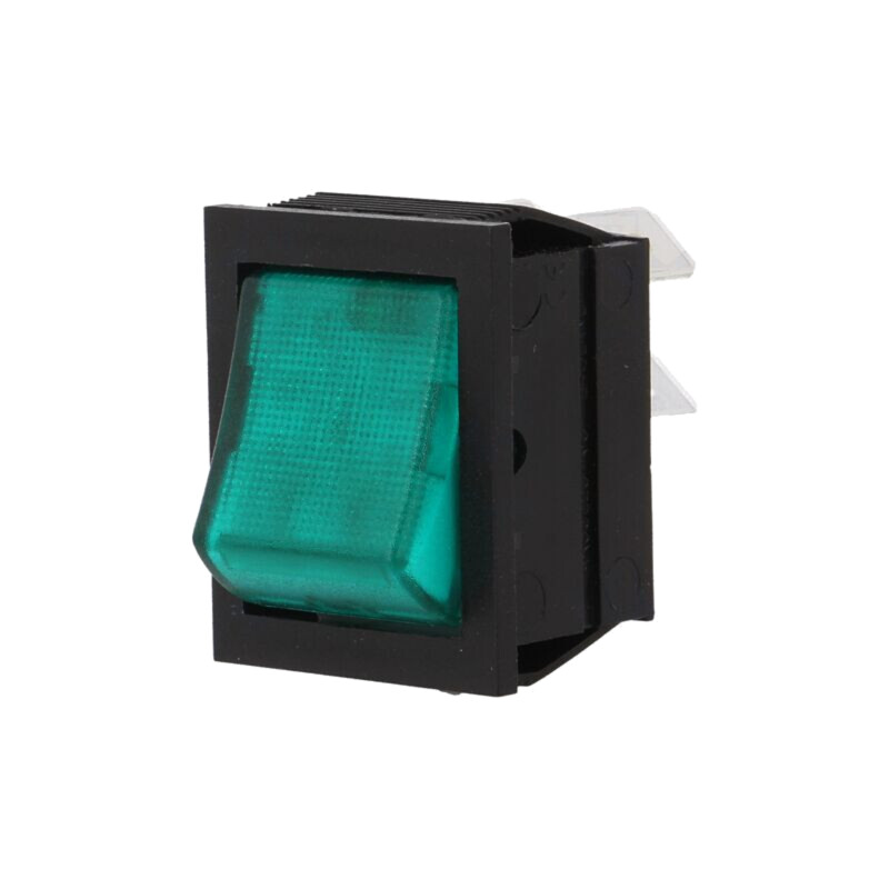 ROCKER; DPST; Poz: 2; ON-OFF; 16A/250VAC; verde; lampă cu neon; 1350 ROCKER; DPST; Poz: 2; ON-OFF; 16A/250VAC; verde; lampă cu neon; 1350