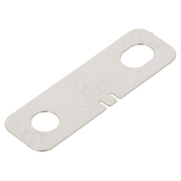 Conector; Nr.bat: 2; cupru; Acoperire: nichel; 64x20x0,4mm