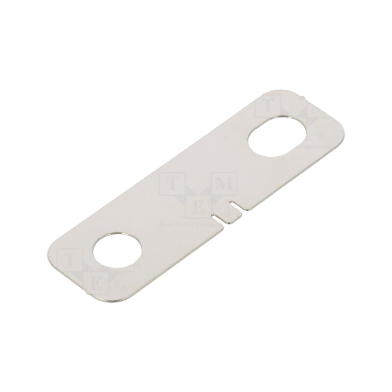 Conector; Nr.bat: 2; cupru; Acoperire: nichel; 64x20x0,4mm Conector; Nr.bat: 2; cupru; Acoperire: nichel; 64x20x0,4mm