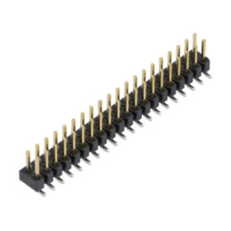 Conector: şiruri pini; tată; PIN: 40; 2,54mm; gold flash; SMT
