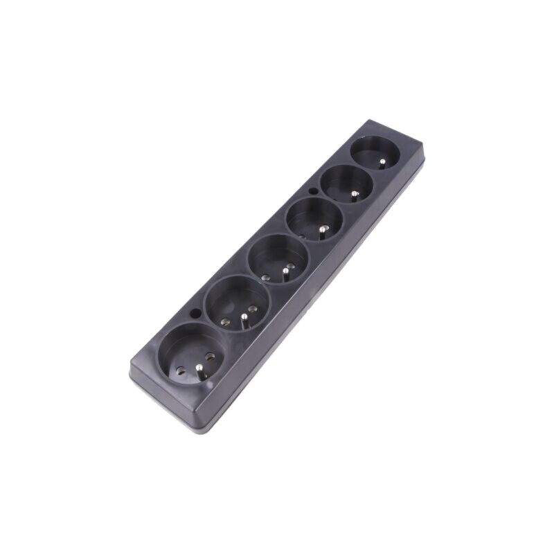 Conector: alimentare AC; mamă; spliter; 2P+PE; 250VAC; 16A; neagră