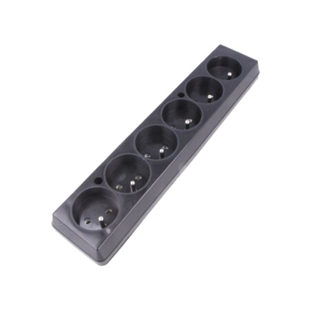 Conector: alimentare AC; mamă; spliter; 2P+PE; 250VAC; 16A; neagră