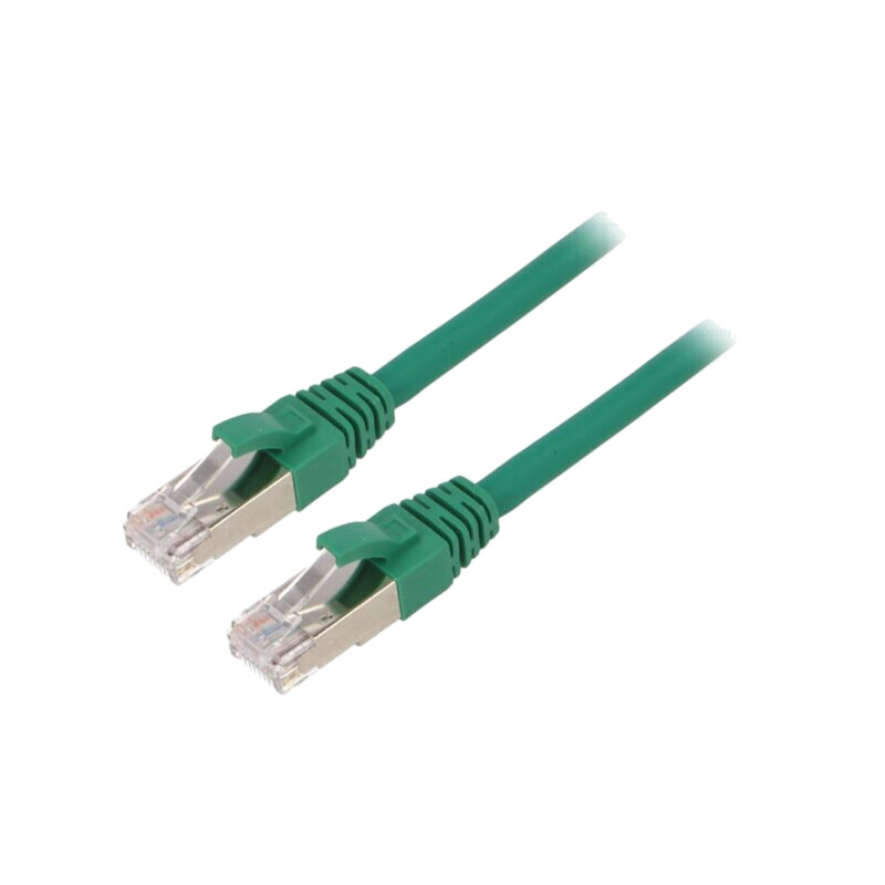 Patch cord; ETHERLINE® Cat.6a,S/FTP; 6a; litat; Cu; LSZH; verde