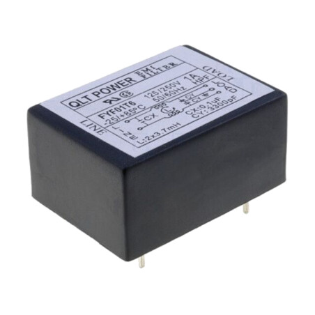 Filtru: anti-interferenţe; 250VAC; Cx: 100nF; Cy: 3,3nF; 3,7mH; THT