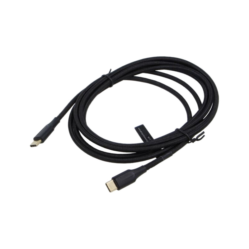 Cablu; USB 2.0; USB C mufă,din ambele părţi; nichelat; 2m; negru