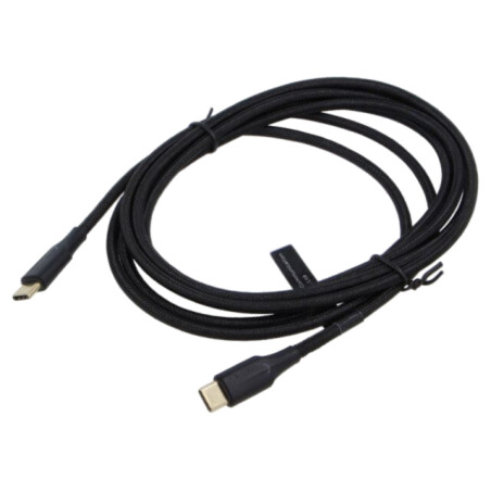 Cablu; USB 2.0; USB C mufă,din ambele părţi; nichelat; 2m; negru