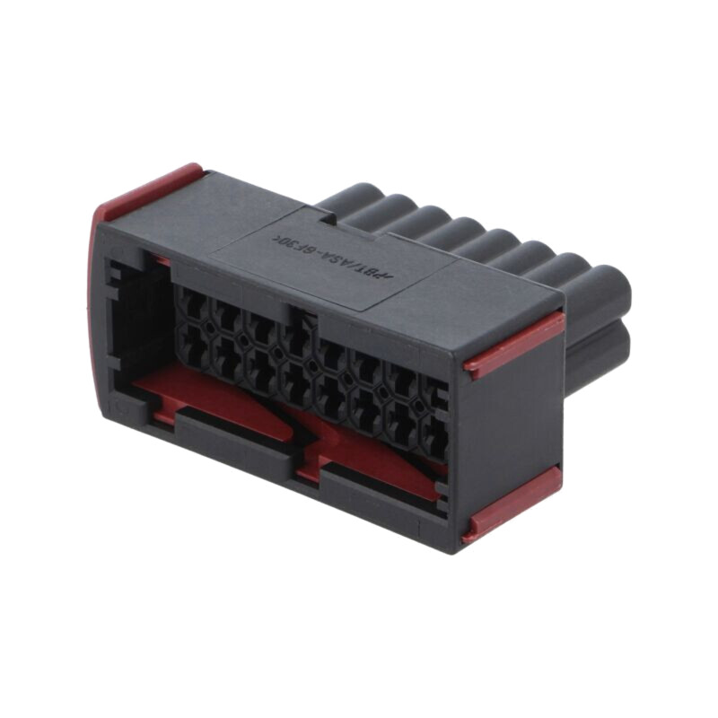 Conector: automotive; mufă; mamă; JPT; pe cablu; PIN: 16; neagră