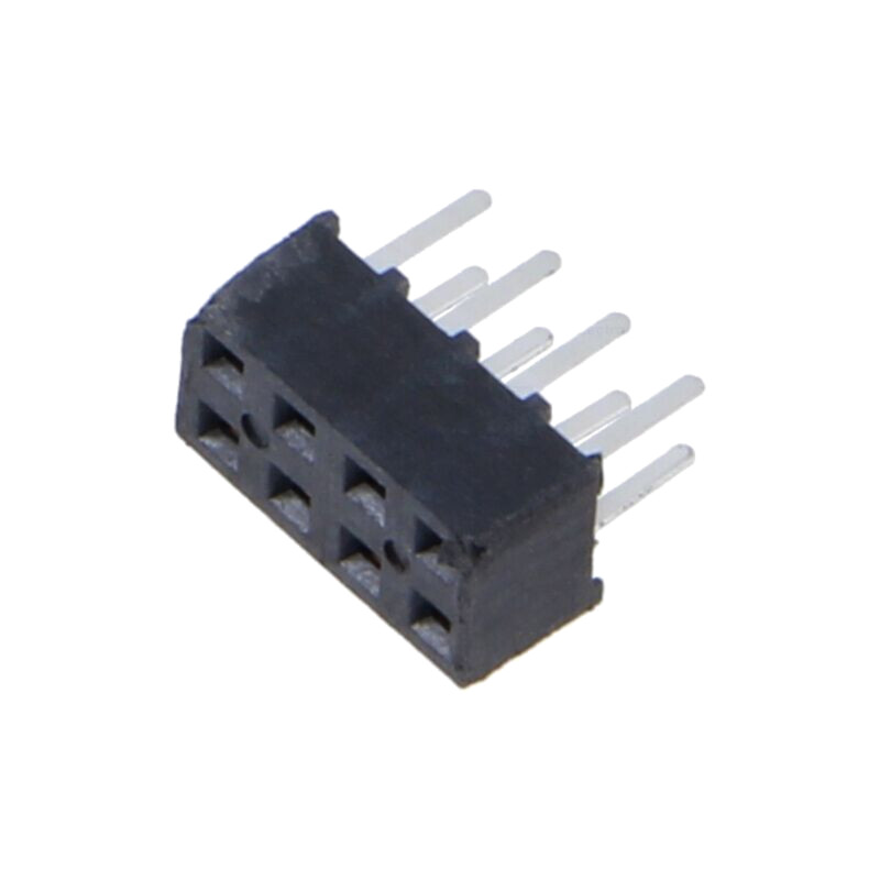 Conector: şiruri pini; mamă; PIN: 8; 2mm; aurit; SMT; soclu