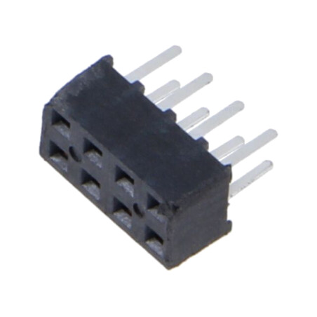 Conector: şiruri pini; mamă; PIN: 8; 2mm; aurit; SMT; soclu
