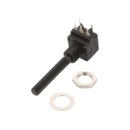 Potenţiometru: axial; 5kΩ; 200mW; THT; 6mm; plastic; mono; cărbune