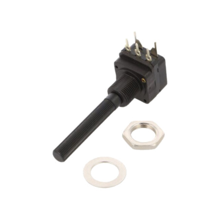 Potenţiometru: axial; 5kΩ; 200mW; THT; 6mm; plastic; mono; cărbune