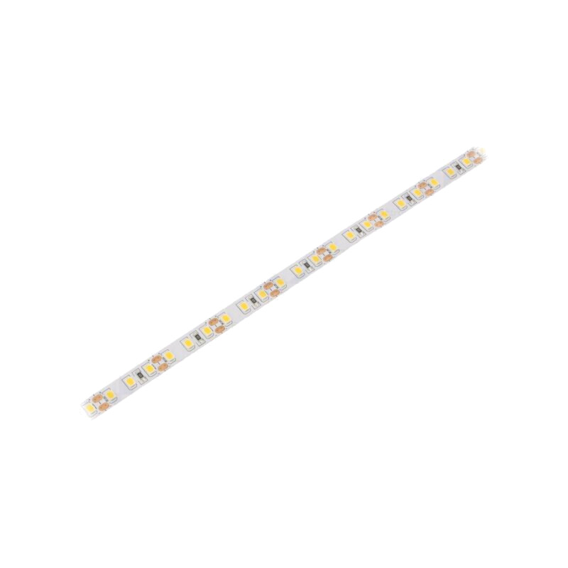 Bandă LED; alb cald; 2835; LED/m: 120; 8mm; PCB albe; IP20; 20W/m