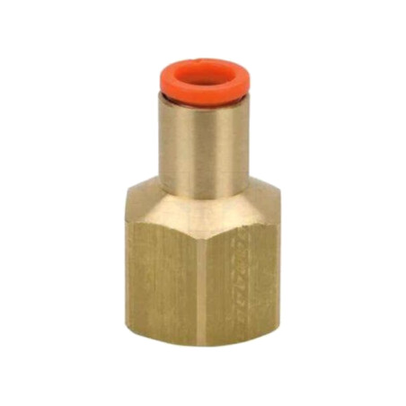 Racord push-in; filetate,simplu; -1÷10bar; alamă; Filet: Rc 1/8"