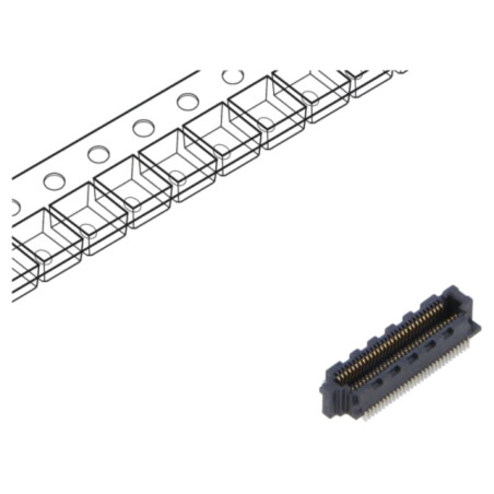Conector: PCB-PCB; mamă; PIN: 30; 0,4mm; SS4; aurit; SMT; soclu; 1,6A