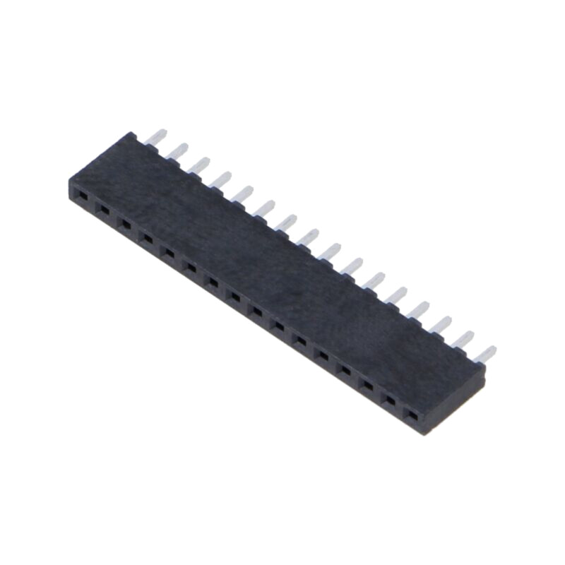 Conector: şiruri pini; mamă; PIN: 16; 2mm; aurit; THT; soclu; drept