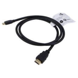 Cablu; HDMI 2.1; HDMI mufă,mini HDMI mufă; PVC; Lung: 1m; negru