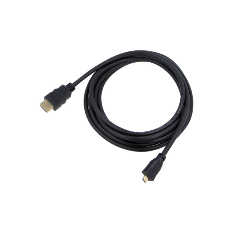 Cablu; HDMI 2.1; HDMI mufă,mufă  micro HDMI; PVC; Lung: 1m; negru