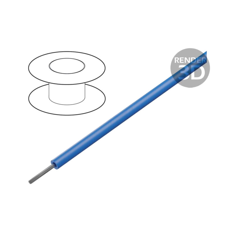 Cablu; ÖLFLEX® HEAT 260 SC; 1x14AWG; litat; Cu; PTFE; albastru Cablu; ÖLFLEX® HEAT 260 SC; 1x14AWG; litat; Cu; PTFE; albastru