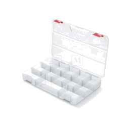 Container: colectiv; cu partiții; transparentă; 355x230x41mm