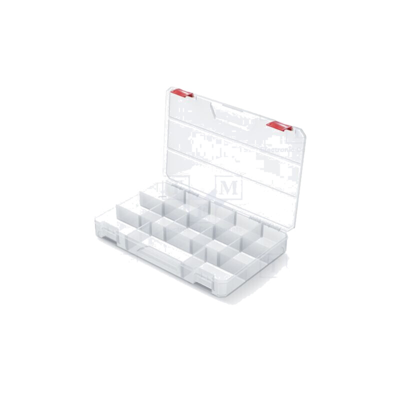Container: colectiv; cu partiții; transparentă; 355x230x41mm
