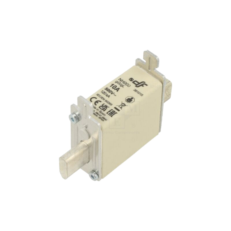 Siguranţă: siguranţă; gG; 10A; 500VAC; 250VDC; ceramică; NH000 Siguranţă: siguranţă; gG; 10A; 500VAC; 250VDC; ceramică; NH000