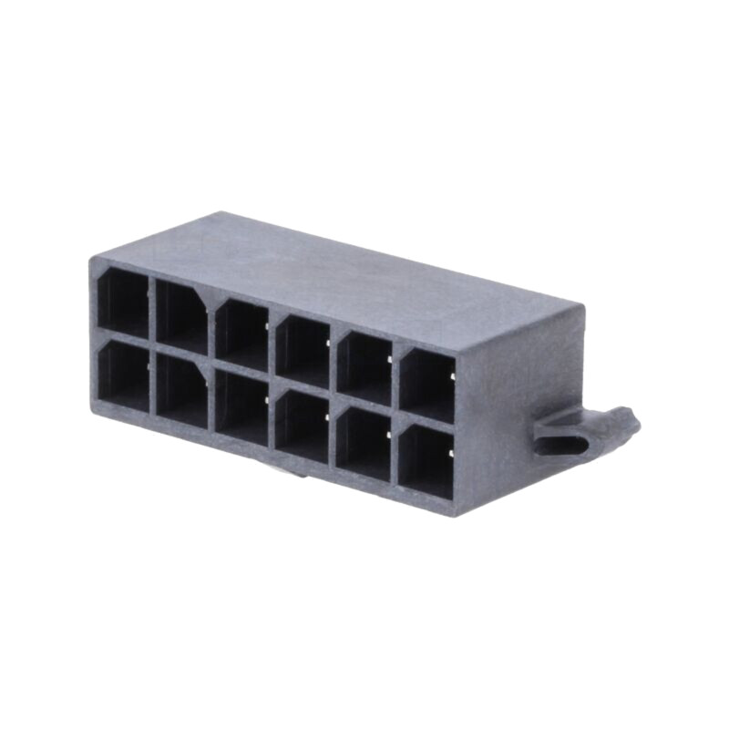 Conector: cablu-placă; soclu; tată; Mega-Fit; 5,7mm; PIN: 12; 23A Conector: cablu-placă; soclu; tată; Mega-Fit; 5,7mm; PIN: 12; 23A