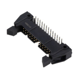 Conector: IDC; soclu; tată; PIN: 26; în unghi 90°; cu ejector lung