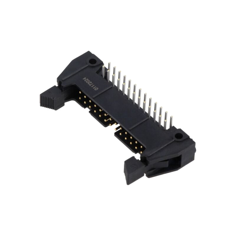 Conector: IDC; soclu; tată; PIN: 26; în unghi 90°; cu ejector lung