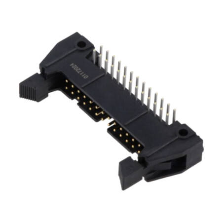 Conector: IDC; soclu; tată; PIN: 26; în unghi 90°; cu ejector lung