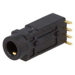Conector: Jack 3,5mm; soclu; mamă; stereo special; piste: 4; THT