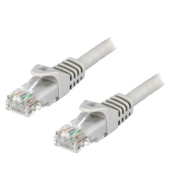 Patch cord; U/UTP; 6; litat; CCA; PVC; gri; 7,5m