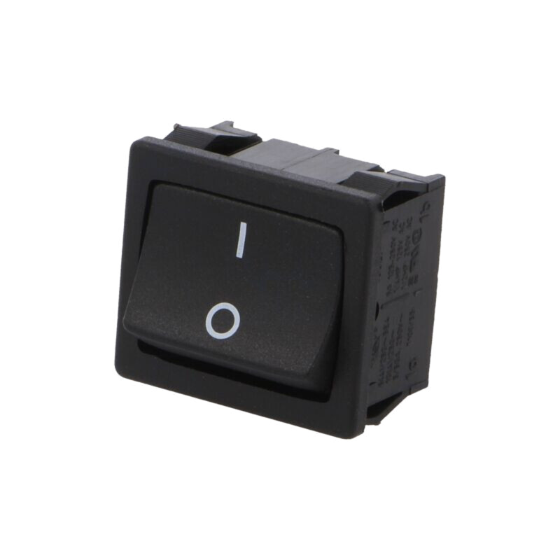 ROCKER; DPST; Poz: 2; ON-OFF; 6A/250VAC; neagră; IP40; fără; 1800