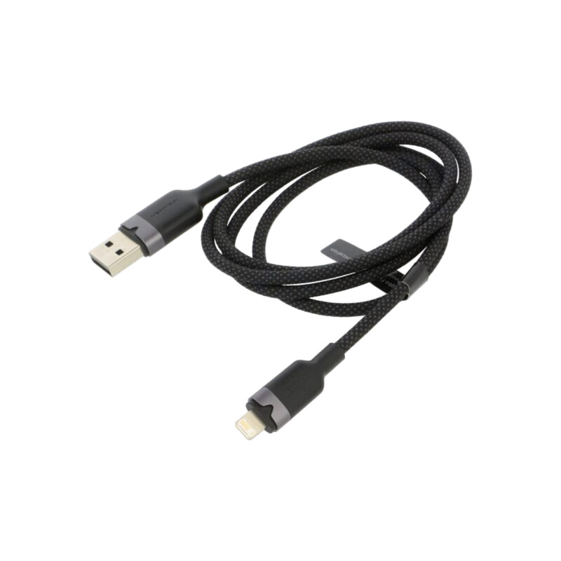 Cablu; USB 2.0; mufă Apple Lightning,USB A mufă; nichelat; 1m