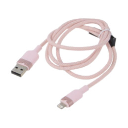 Cablu; USB 2.0; mufă Apple Lightning,USB A mufă; nichelat; 1m