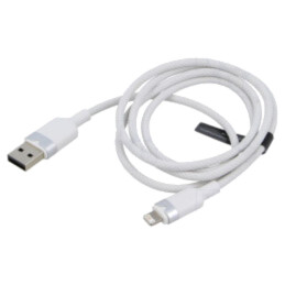 Cablu; USB 2.0; mufă Apple Lightning,USB A mufă; nichelat; 1m