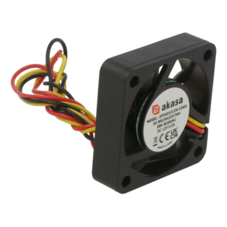 Ventilator: DC; axial; 12VDC; 40x40x10mm; 28,5dBA; EBR; 2,41mmH2O