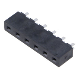 Conector: şiruri pini; soclu; tată; PIN: 6; drept; 5,08mm; THT; 1x6