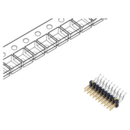 Conector: şiruri pini; tată; PIN: 20; 2,54mm; aurit; SMT; şir pini