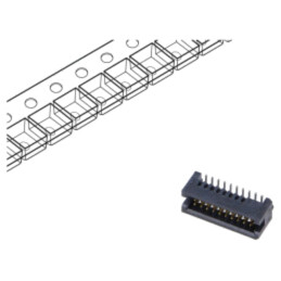 Conector: PCB-PCB; tată; PIN: 20; 1,27mm; TFM; argintat selectiv