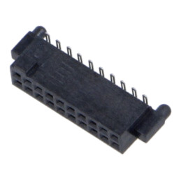 Conector: PCB-PCB; mamă; PIN: 20; 1,27mm; SFC; gold flash; THT; soclu