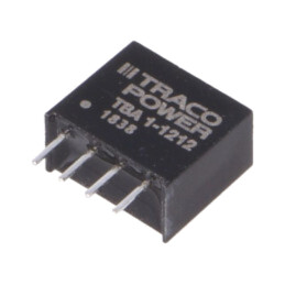 Convertor: DC/DC; 1W; Uintr: 10,8÷13,2VDC; Uieş: 12VDC; Iieş: 80mA