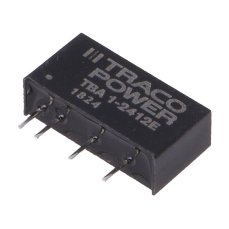 Convertor: DC/DC; 1W; Uintr: 21,6÷26,4VDC; Uieş: 12VDC; Iieş: 84mA