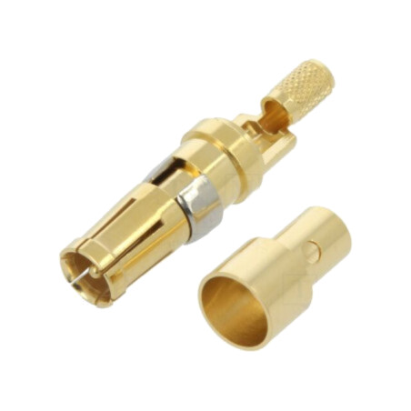 Pin; mamă; aliaj cupru; aurit; lipire,crimpat; pe cablu; -55÷155°C