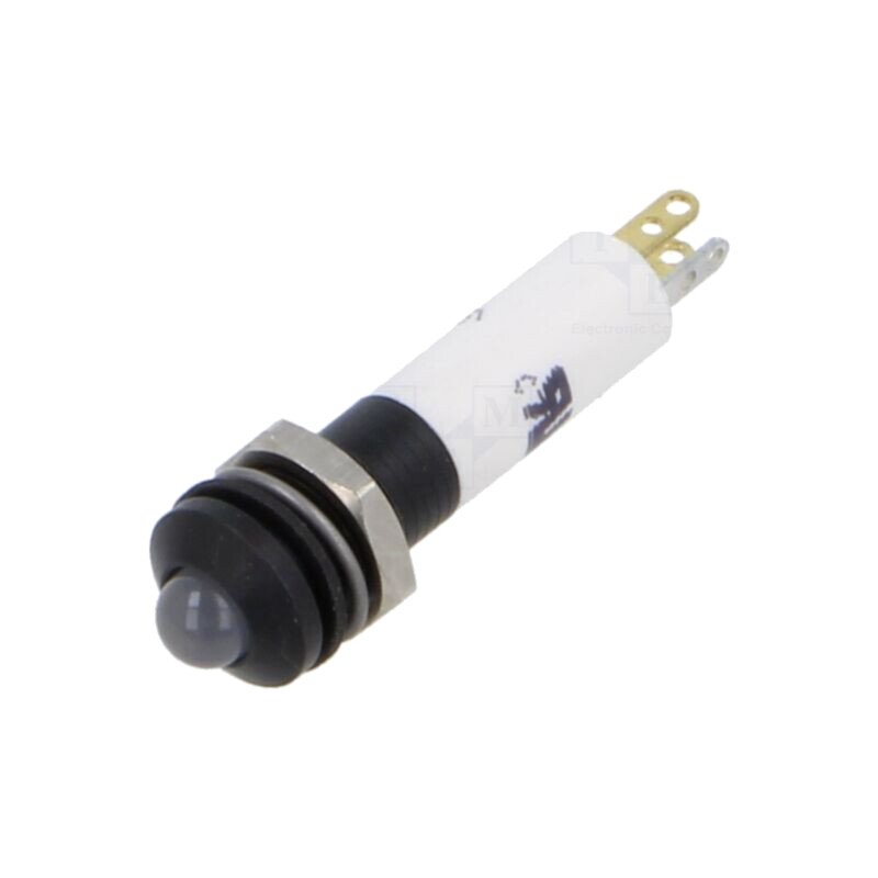 Lampă de control: LED; convex; roşu/verde/galben; 12VDC; Ø8mm
