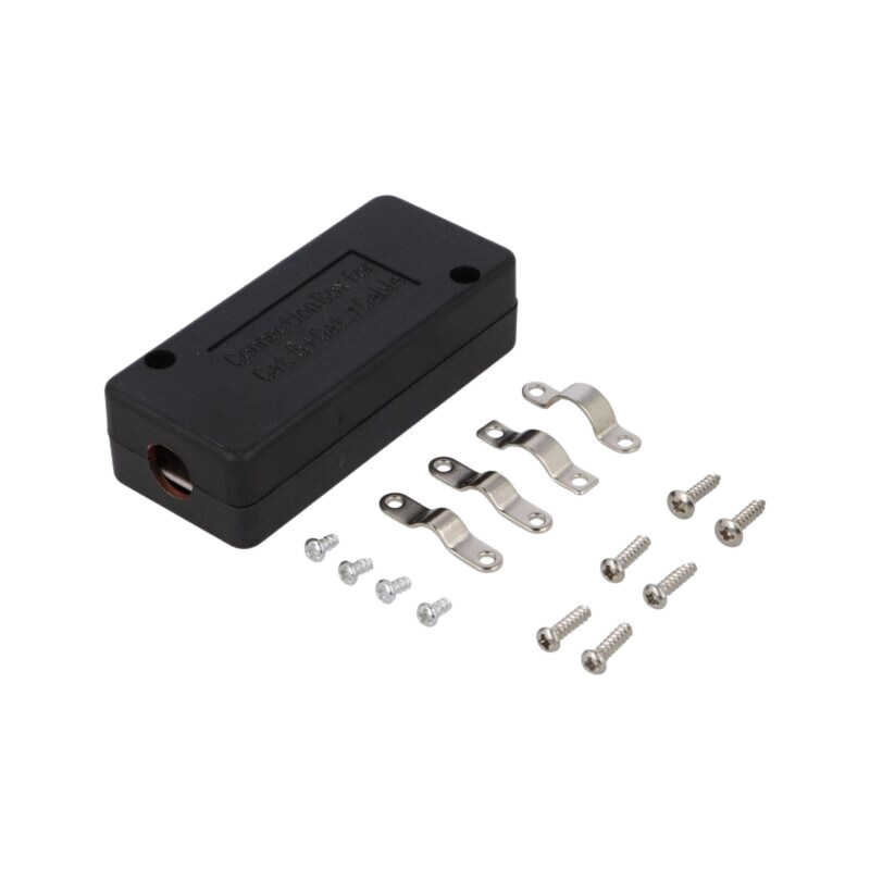 Adaptor; Cat: 5,5e,6,6a,7,7a; ecranat; 22AWG÷26AWG; neagră; LSA