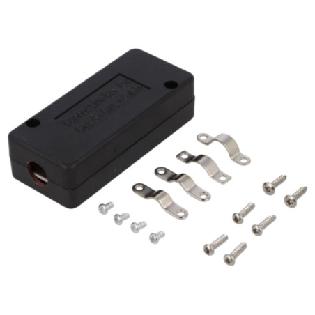 Adaptor; Cat: 5,5e,6,6a,7,7a; ecranat; 22AWG÷26AWG; neagră; LSA