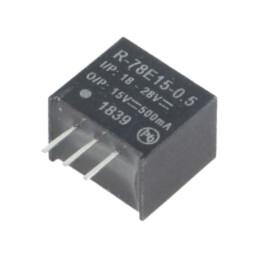 Convertor: DC/DC; 7,5W; Uintr: 18÷28VDC; Uieş: 15VDC; Iieş: 0,5A