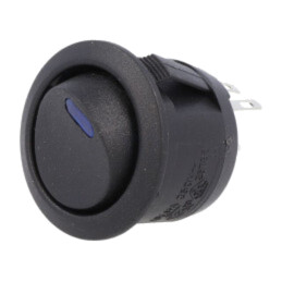 ROCKER; SPST; Poz: 2; ON-OFF; 10A/250VAC; 10A/24VDC; neagră; LED