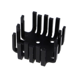 Radiator: extrudat; U; TO3; neagră; L: 46mm; W: 46mm; H: 25,4mm; 6°C/W